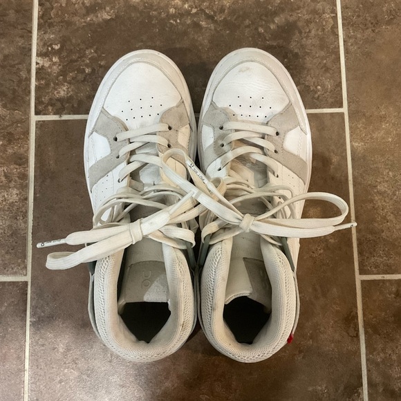 Women’s On Cloud The Roger Clubhouse Sneakers Mid White Size 8.5 - Picture 5 of 6